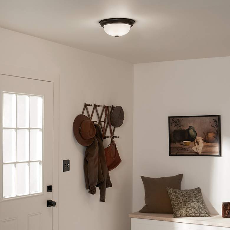 Image 5 Kichler Bakra 11 1/4" Wide Black Ceiling Light more views