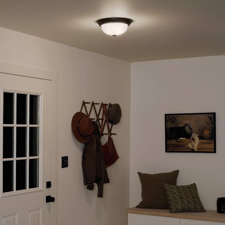 Image 6 Kichler Bakra 11 1/4" Wide Black Ceiling Light more views
