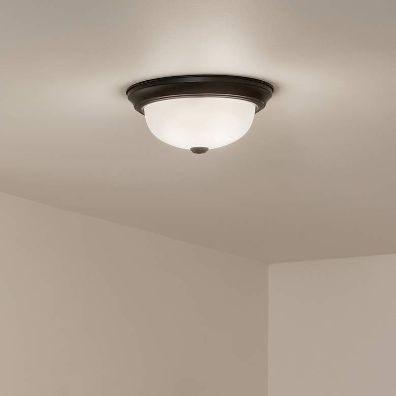 Image 7 Kichler Bakra 11 1/4" Wide Black Ceiling Light more views