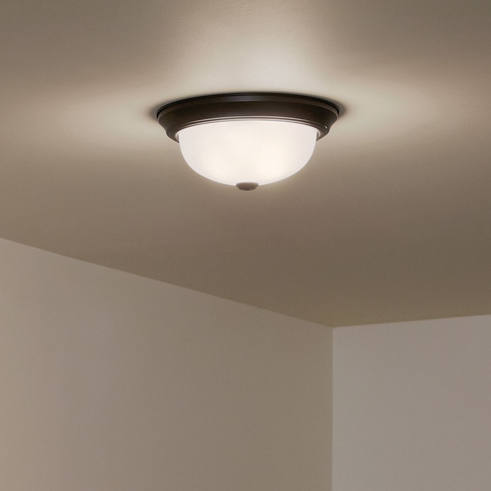 Kichler Bakra 11 1/4" Wide Black Ceiling Light