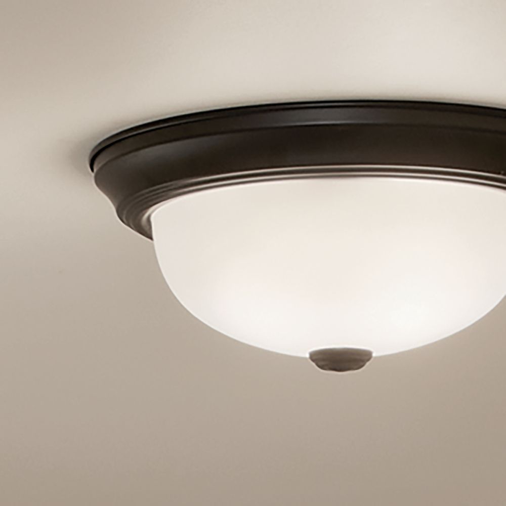 Kichler Bakra 11 1/4" Wide Black Ceiling Light