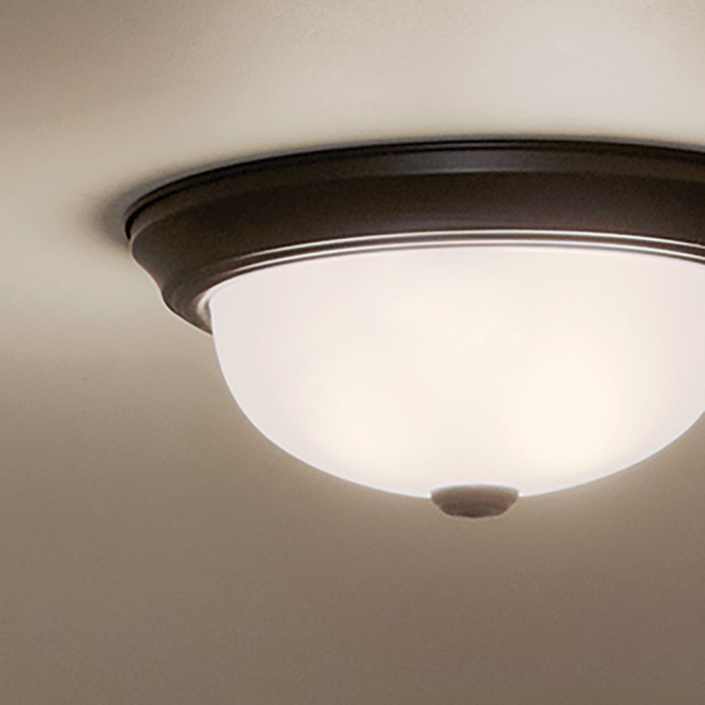 Kichler Bakra 11 1/4" Wide Black Ceiling Light