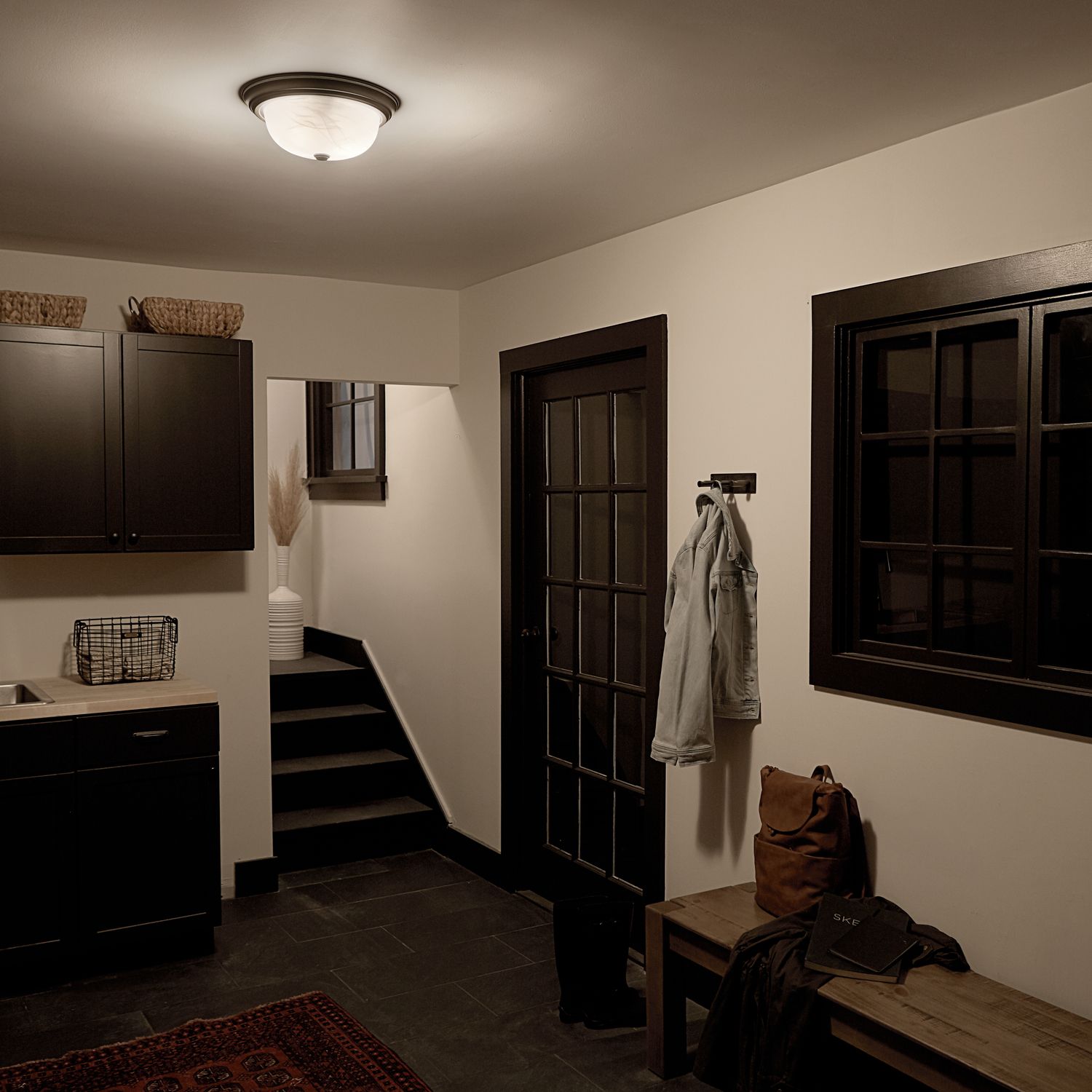 Image 3 Kichler Bakra 13 1/4" Wide Brushed Nickel Ceiling Light more views