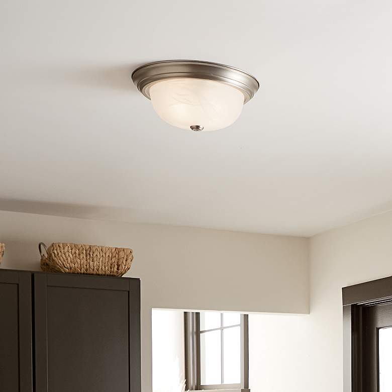 Image 4 Kichler Bakra 13 1/4" Wide Brushed Nickel Ceiling Light more views