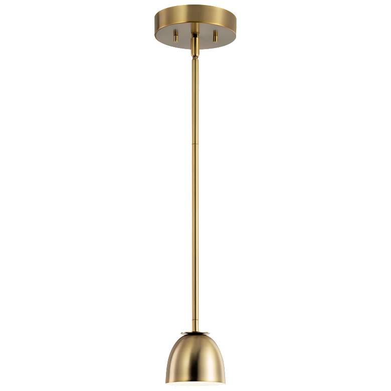 Image 1 Kichler Baland 5.8" Wide LED Modern Gold Dome Mini Pendant