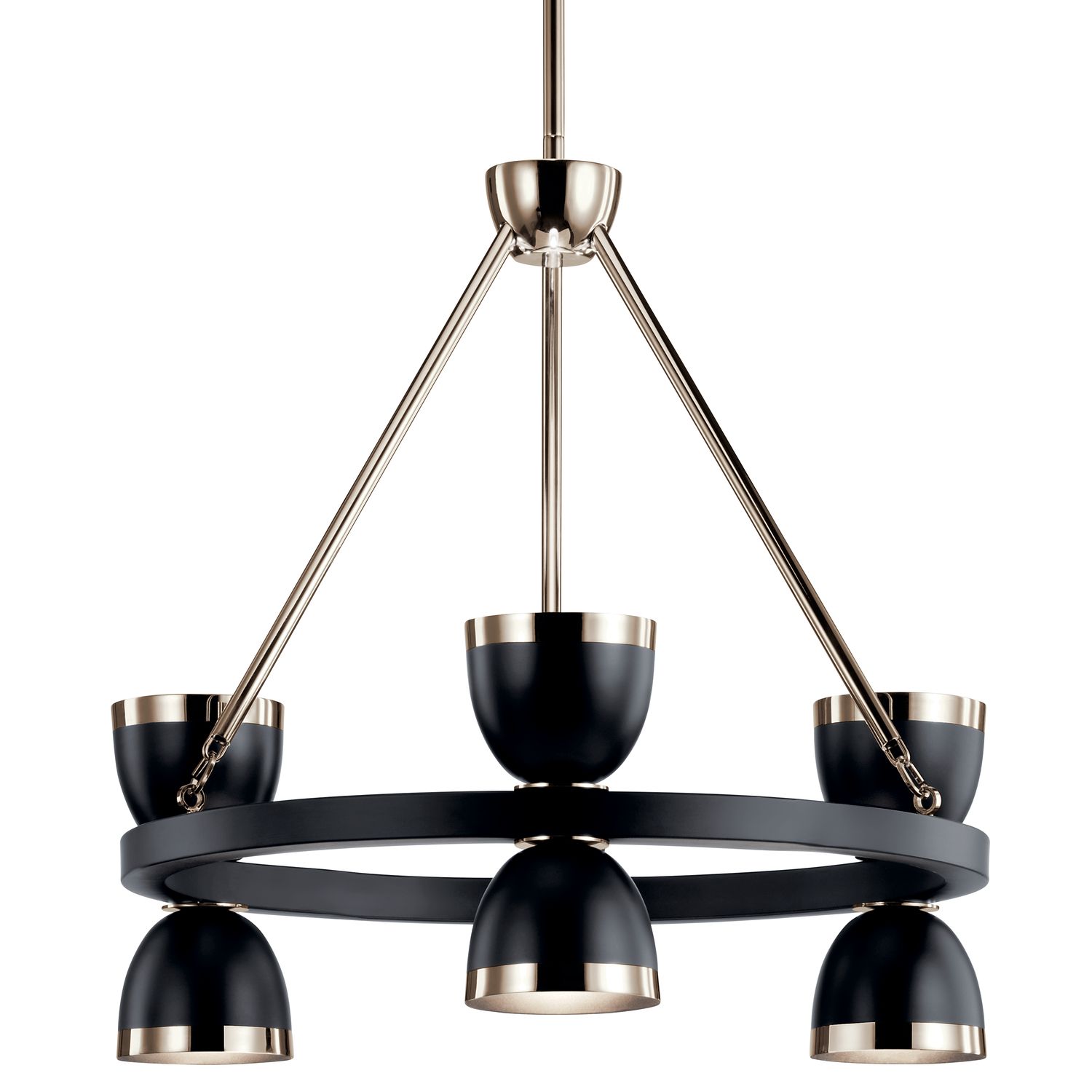 Image 2 Kichler Baland Black Chandelier 6Lt LED more views