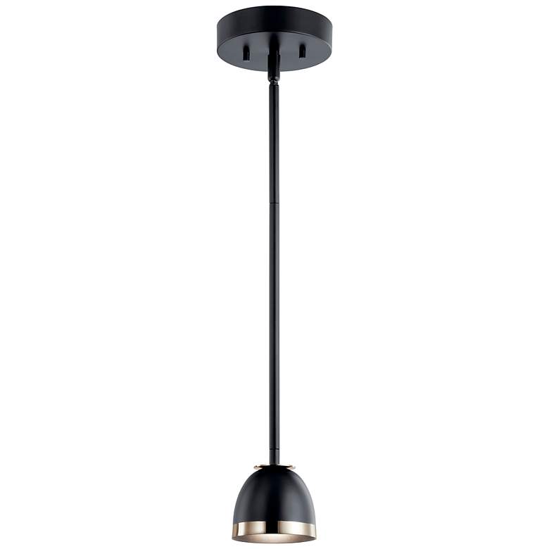 Image 1 Kichler Baland Black Mini Pendant 1Lt LED