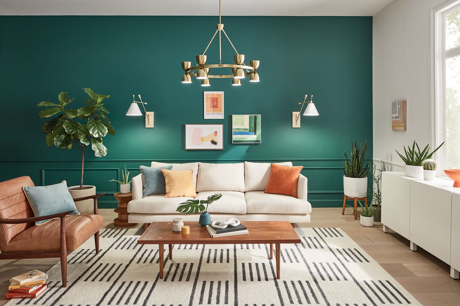 Kichler Baland Brushed Natural Brass Chandelier 12Lt LED