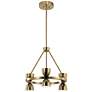 Kichler Baland Brushed Natural Brass Chandelier 6Lt LED