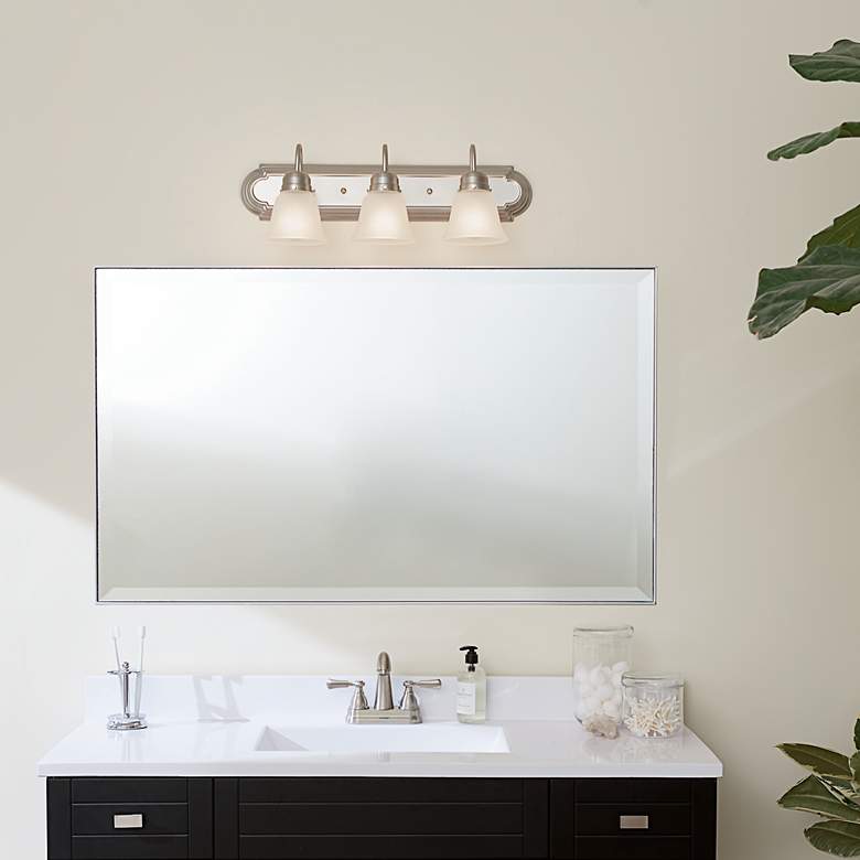Image 5 Kichler Barnes 24" Wide Brushed Nickel 3-Light Bath Light more views