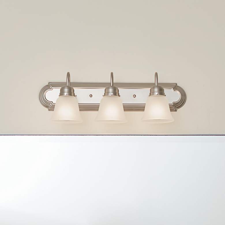 Image 6 Kichler Barnes 24" Wide Brushed Nickel 3-Light Bath Light more views