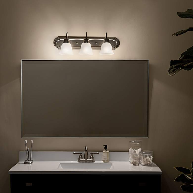 Image 7 Kichler Barnes 24" Wide Brushed Nickel 3-Light Bath Light more views