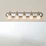 1_Kichler Barnes 36" Wide Brushed Nickel 5-Light Bath Light