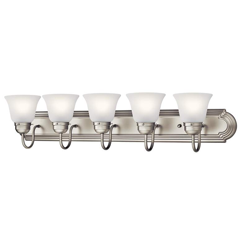 Image 3 Kichler Barnes 36" Wide Brushed Nickel 5-Light Bath Light more views