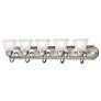 3_Kichler Barnes 36" Wide Brushed Nickel 5-Light Bath Light more views