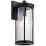 2_Kichler Barras 16" High Black Outdoor Wall Light