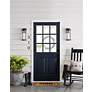 7_Kichler Barras 16" High Black Outdoor Wall Light more views