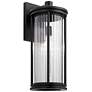 2_Kichler Barras 20" High Black Outdoor Wall Light