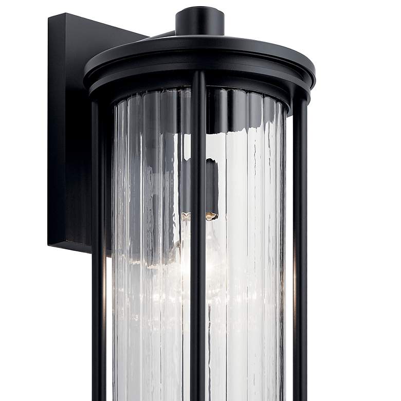 Image 3 Kichler Barras 20" High Black Outdoor Wall Light more views