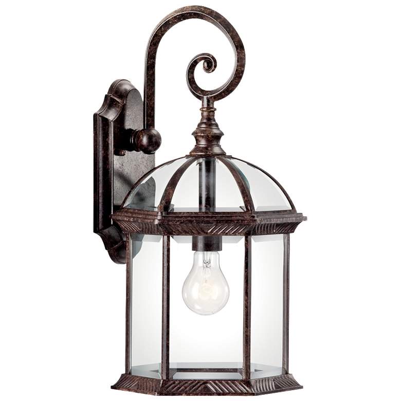 Image 1 Kichler Barrie 18 3/4"H Tannery Bronze Outdoor Wall Light