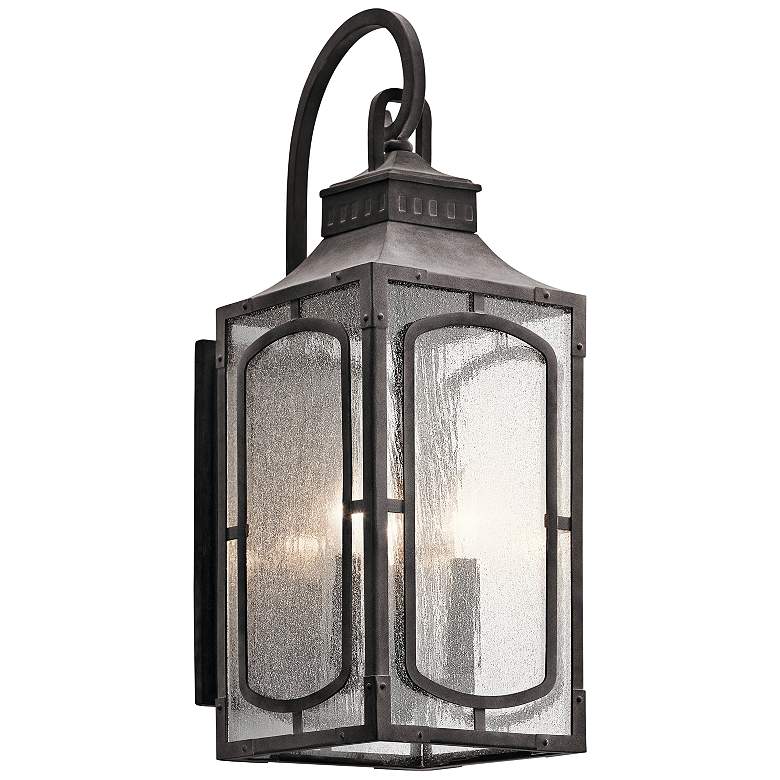 Image 1 Kichler Bay Village 23"H Weathered Zinc Outdoor Wall Light