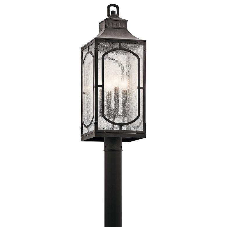 Image 1 Kichler Bay Village 27"H Weathered Zinc Outdoor Post Light