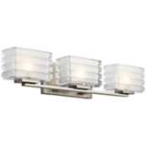 Kichler Bazely 24&quot; Wide High Mitered Glass Bath Light
