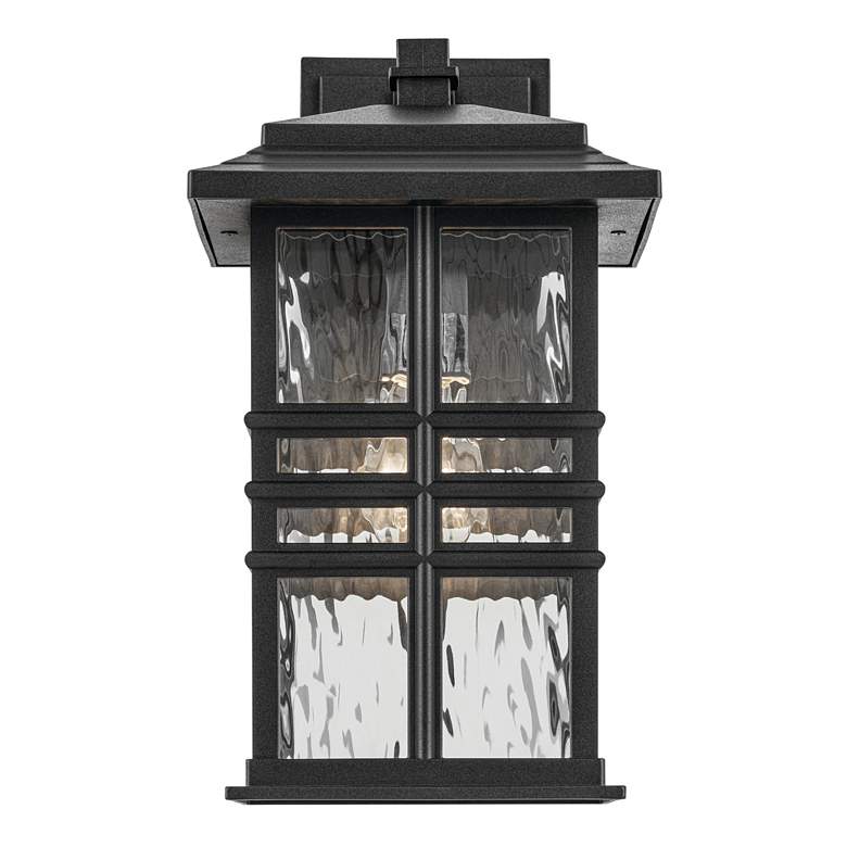 Image 3 Kichler Beacon 14 1/4"H Textured Black Outdoor Wall Light more views