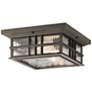 Thumbnail2 of Kichler Beacon Square 12" Olde Bronze Finish Outdoor Ceiling Light