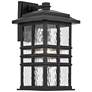 Kichler Beacon Square 17.5" Textured Black Outdoor Lantern Wall Light