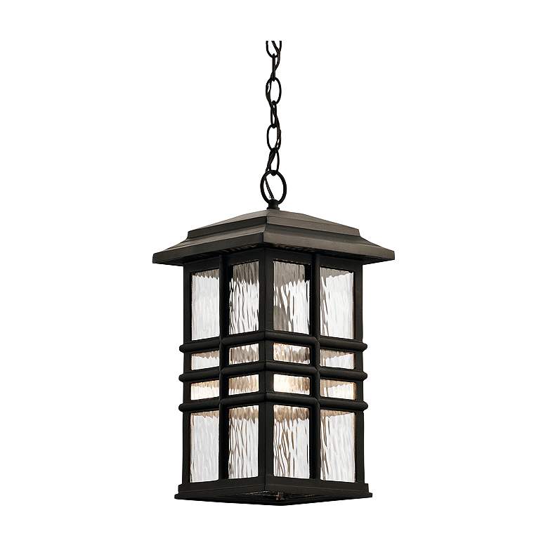 Image 2 Kichler Beacon Square 18"H Bronze Outdoor Hanging Light more views