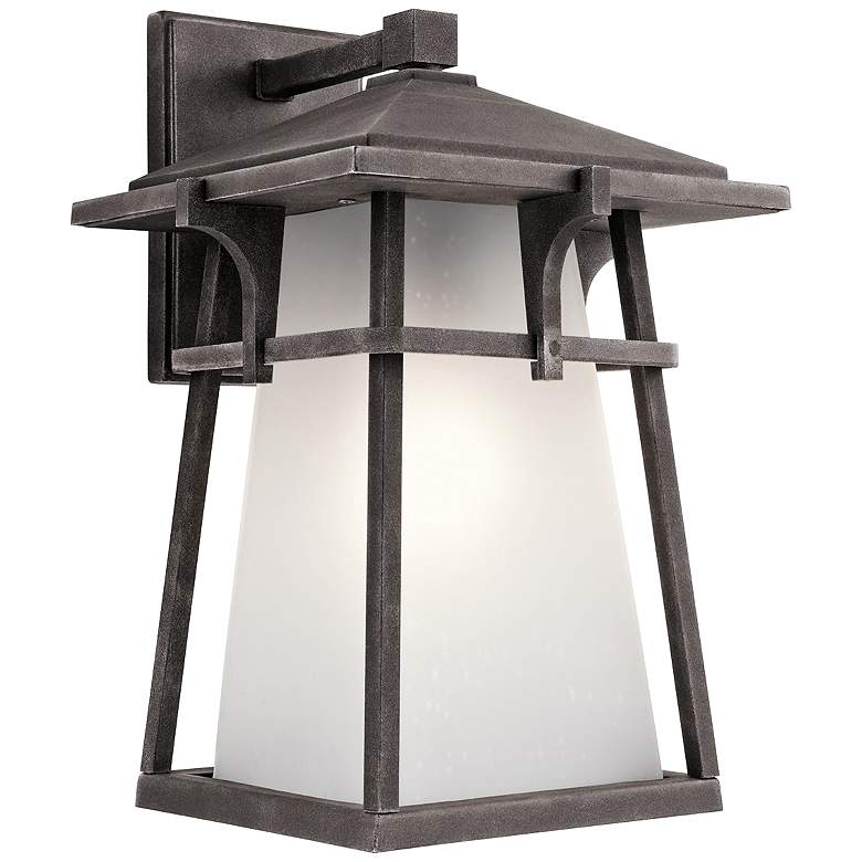 Image 1 Kichler Beckett 14 1/2 inchH Zinc Medium Outdoor Wall Light