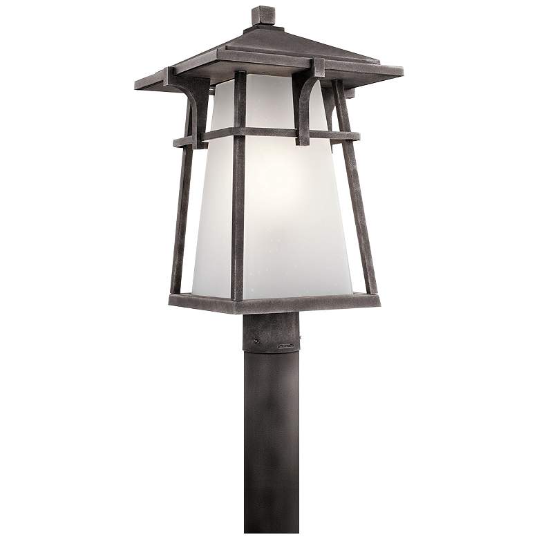 Image 1 Kichler Beckett 20 inch High Zinc Outdoor Post Light