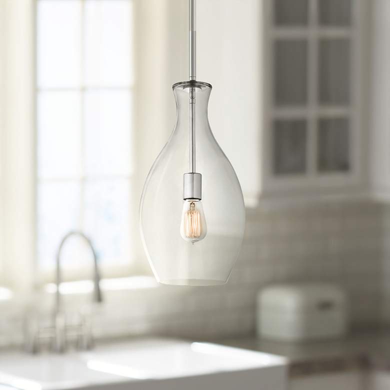 Image 1 Kichler Beckett Everly 8 3/4" Wide Glass Mini Pendant