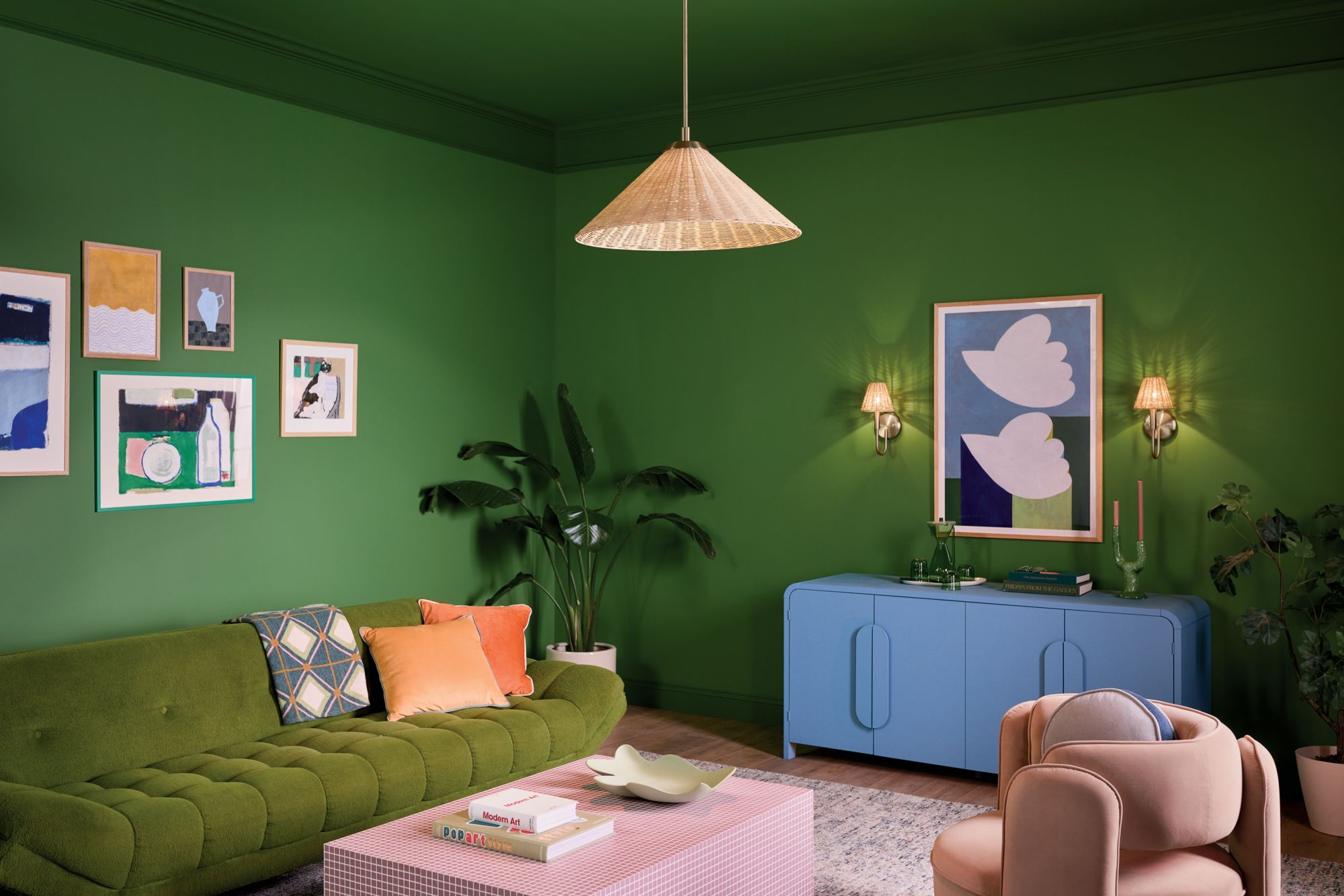 Image 3 Kichler Bekah 24.25 Inch 1 Light Convertible Pendant with Rattan Shade CPZ more views