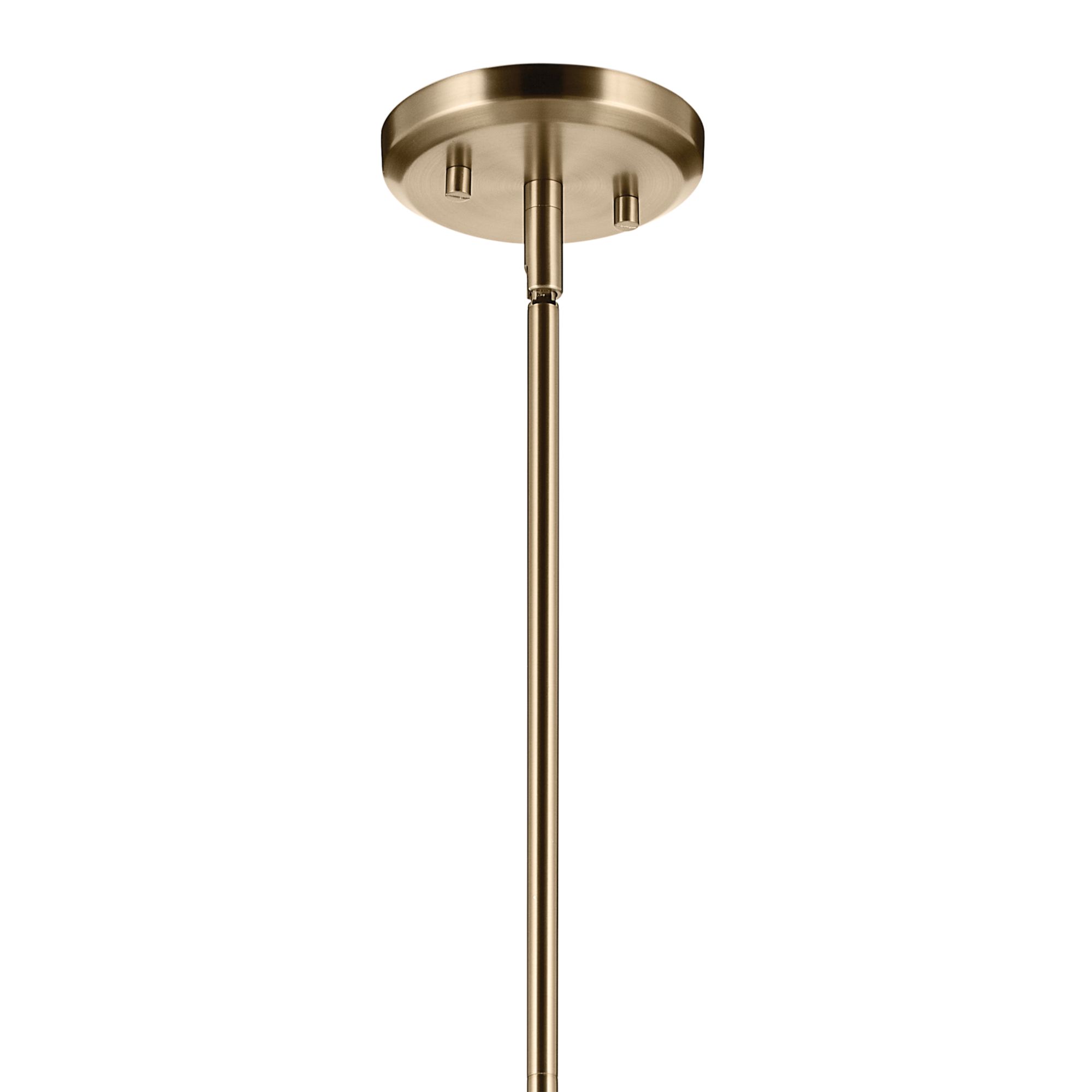 Image 6 Kichler Bekah 24.25 Inch 1 Light Convertible Pendant with Rattan Shade CPZ more views