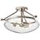 Kichler Belle 17" Wide Polished Nickel 3-Light Ceiling Light