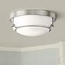 1_Kichler Belmont 12 1/2" Wide Etched Glass Brushed Nickel Ceiling Light