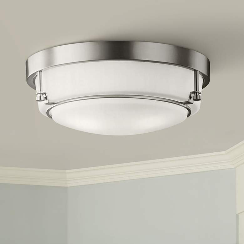 Image 1 Kichler Belmont 15 1/2" Wide Brushed Nickel Ceiling Light