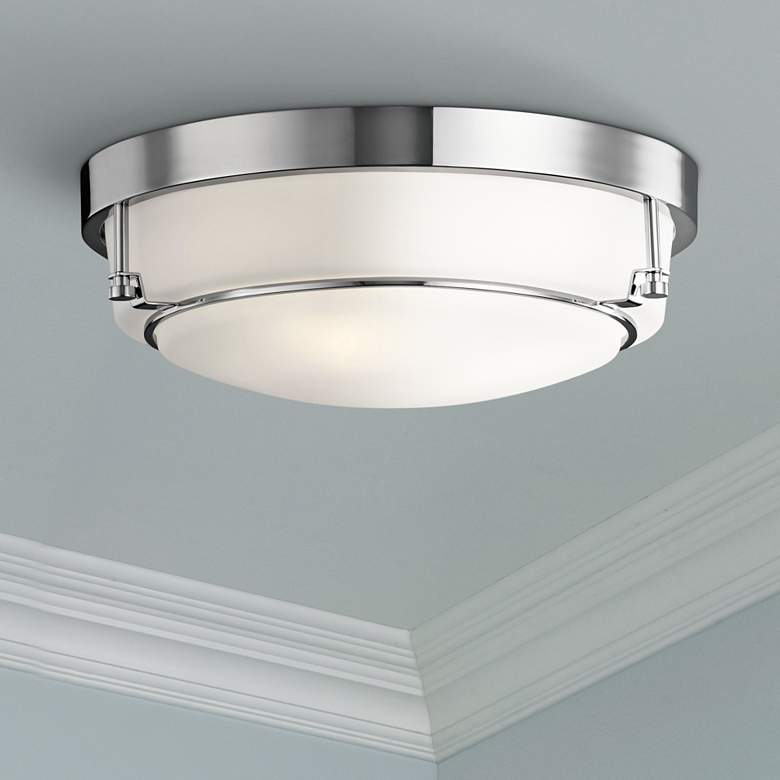 Image 1 Kichler Belmont 15 1/2" Wide Chrome Ceiling Light