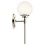Thumbnail2 of Kichler Benno 13 3/4" High Polished and Brushed Nickel Wall Sconce more views