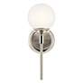 Thumbnail3 of Kichler Benno 13 3/4" High Polished and Brushed Nickel Wall Sconce more views