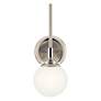 Thumbnail4 of Kichler Benno 13 3/4" High Polished and Brushed Nickel Wall Sconce more views