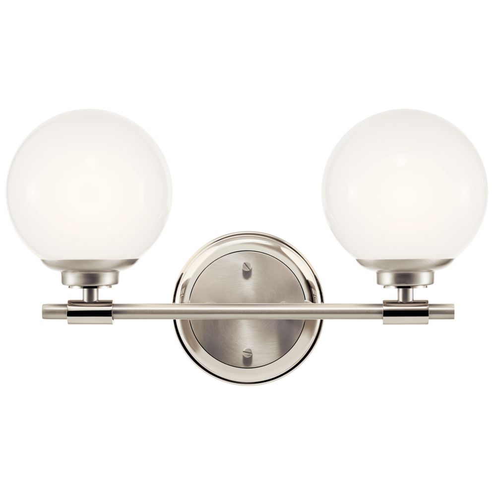 Image 3 Kichler Benno 14 3/4" Wide 2-Light Nickel Vanity Bath Light more views