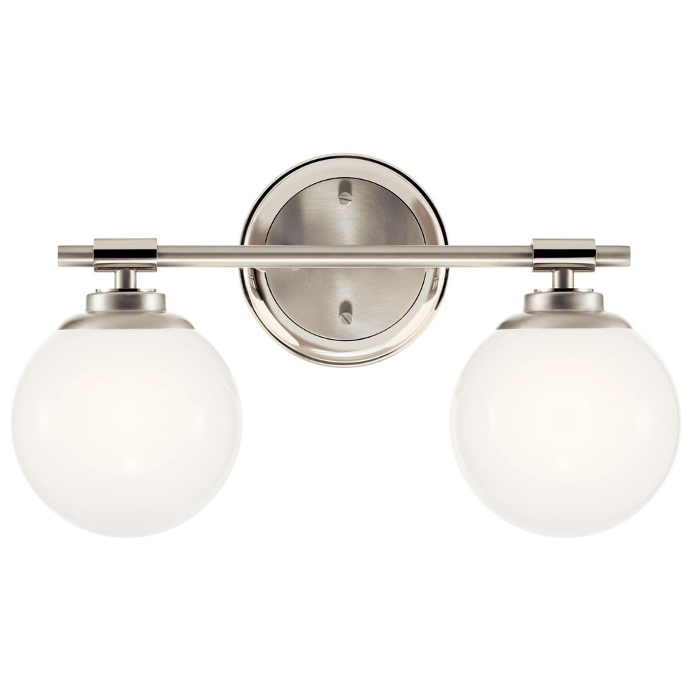 Image 4 Kichler Benno 14 3/4" Wide 2-Light Nickel Vanity Bath Light more views