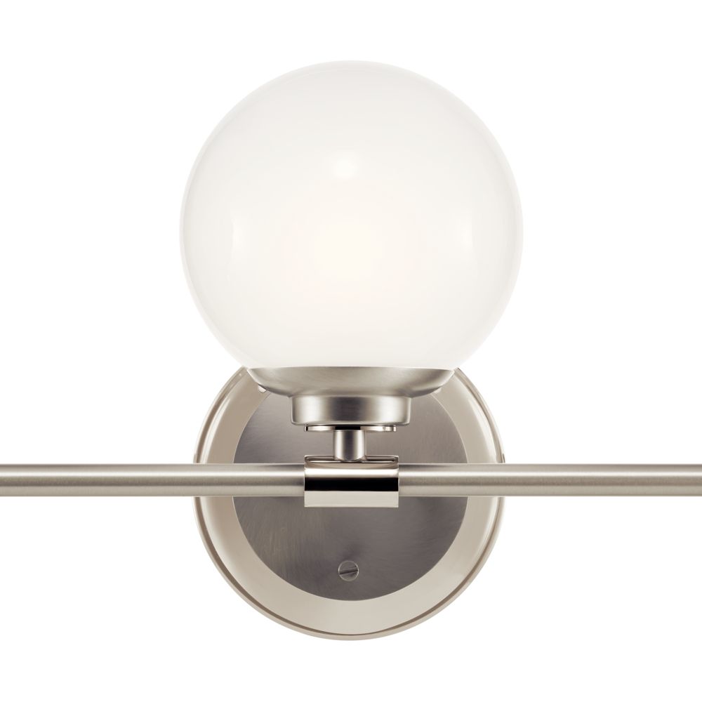 Image 3 Kichler Benno 24 1/2" Wide 3-Light Nickel Vanity Bath Light more views