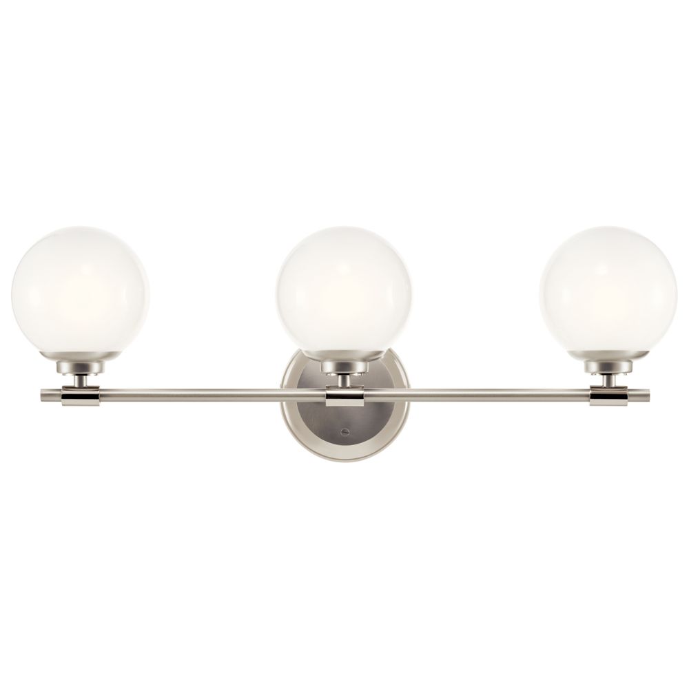 Image 6 Kichler Benno 24 1/2" Wide 3-Light Nickel Vanity Bath Light more views