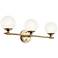 Kichler Benno 24 1/2" Wide Champagne Bronze 3-Light Bath Light