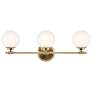 7_Kichler Benno 24 1/2" Wide Champagne Bronze 3-Light Bath Light more views
