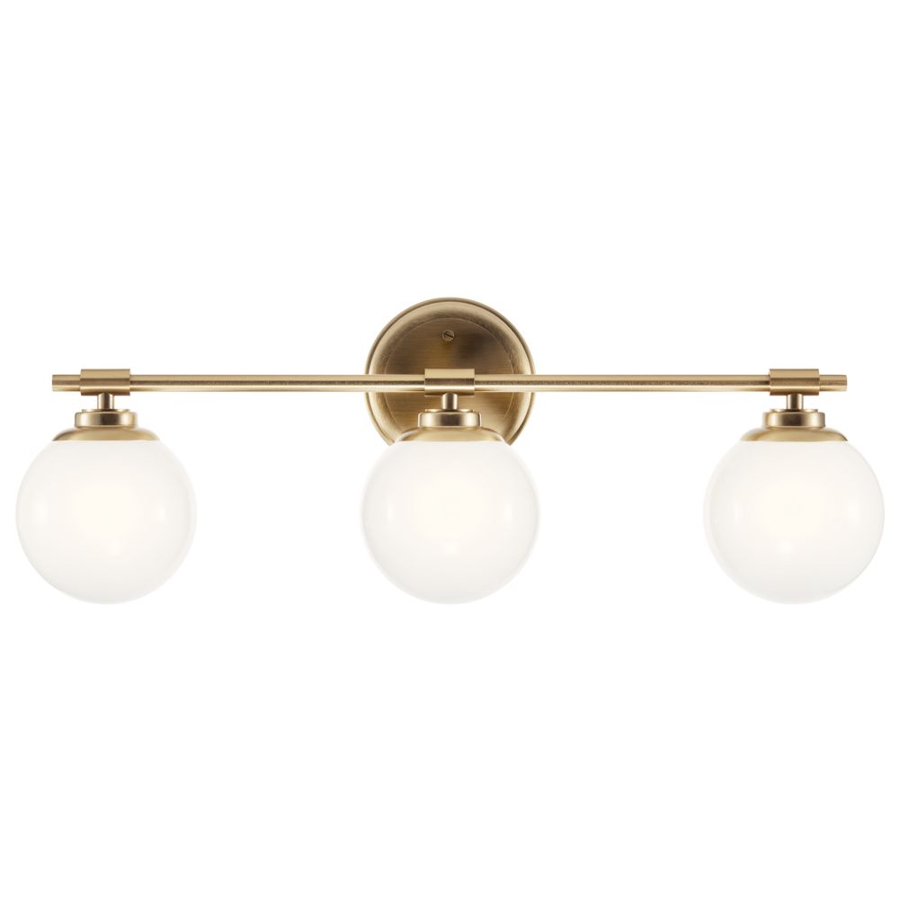 Kichler Benno 24 1/2" Wide Champagne Bronze 3-Light Bath Light in scene